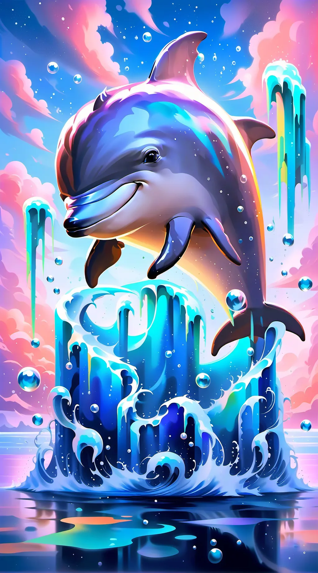 ai character: dolphin- background