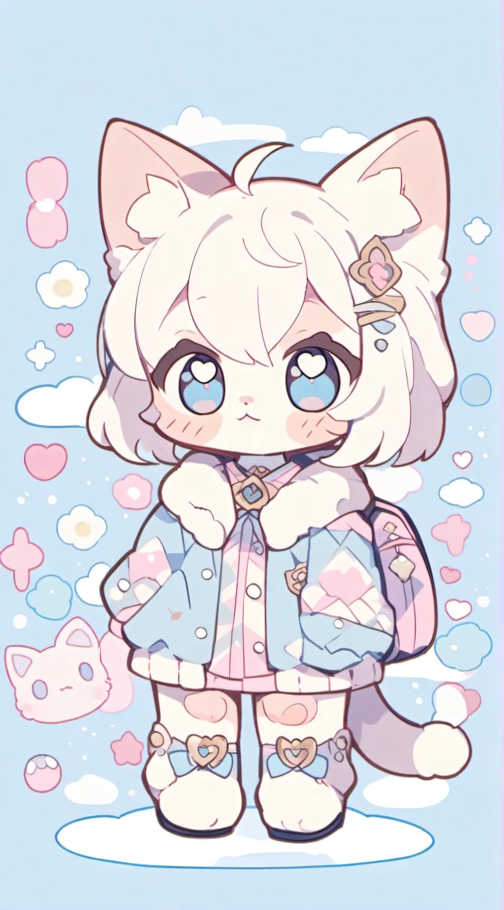 ai character: Kawaiicatsimulator background