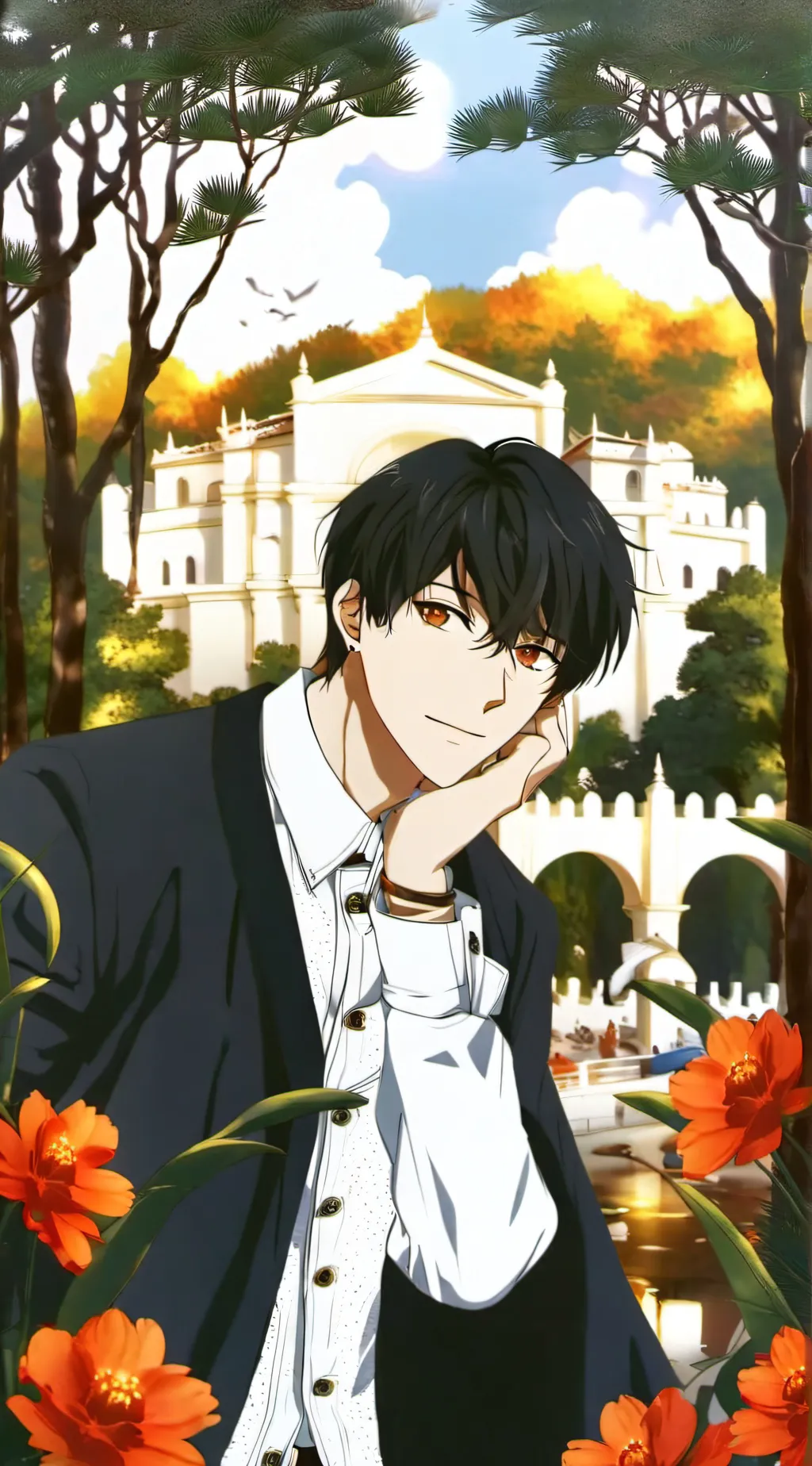 ai character: Lucas  background