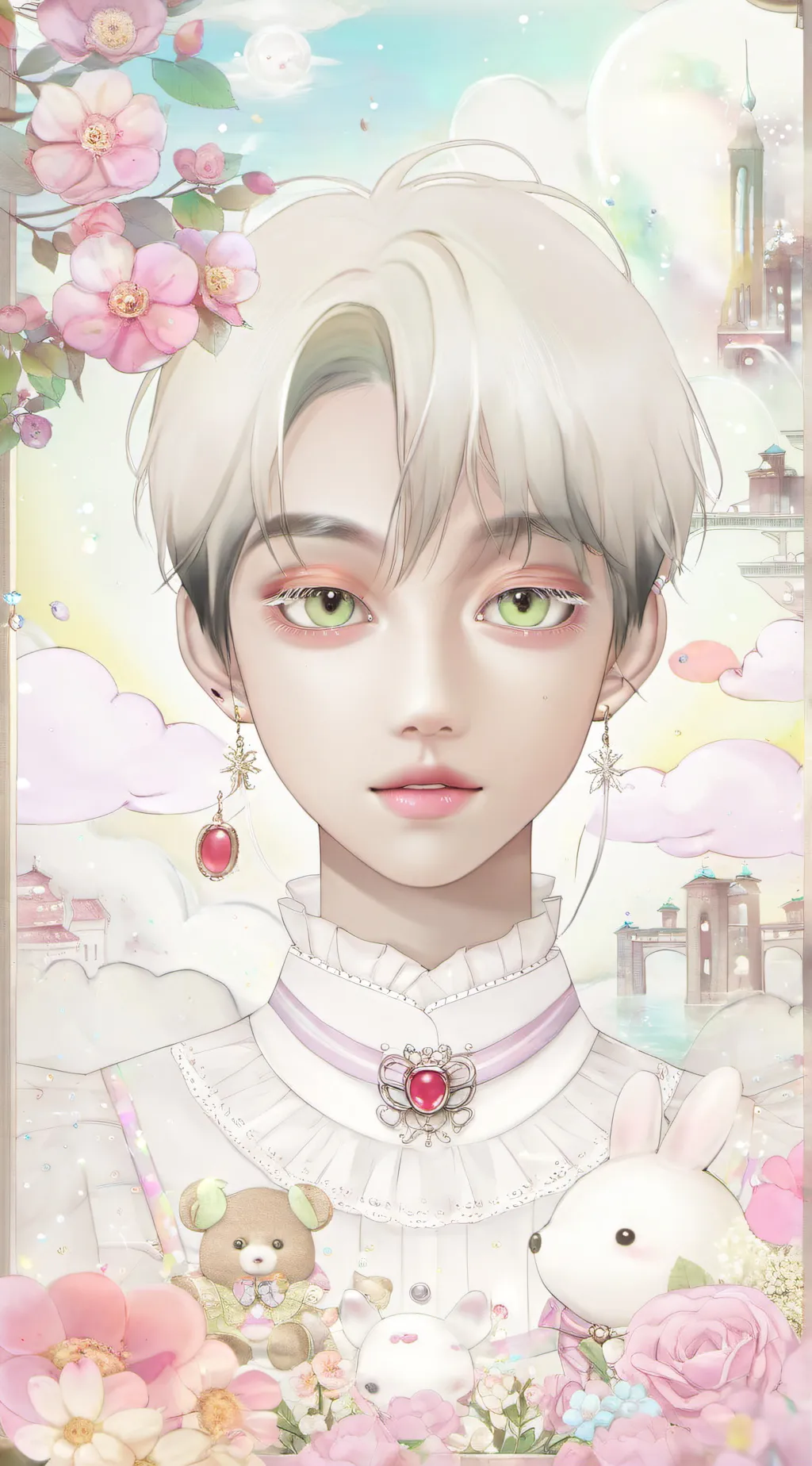 ai character: 三个妈妈 background