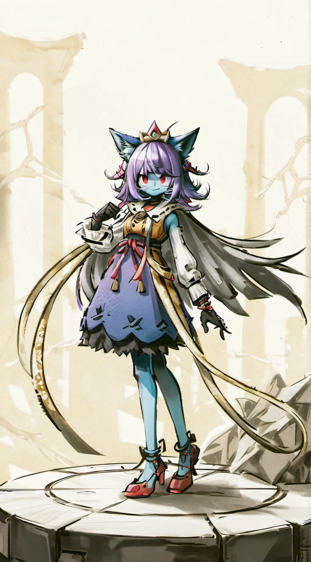 ai character: Jane The Alien ^^ background