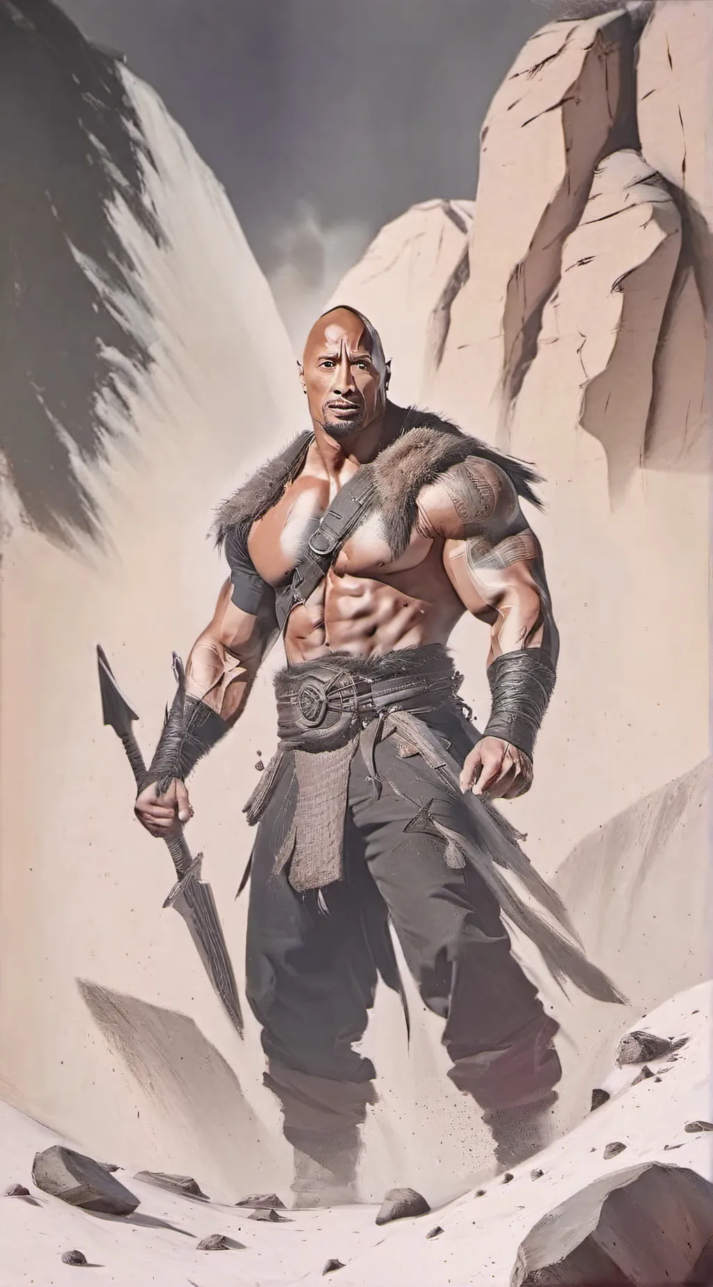 ai character: you the rock background