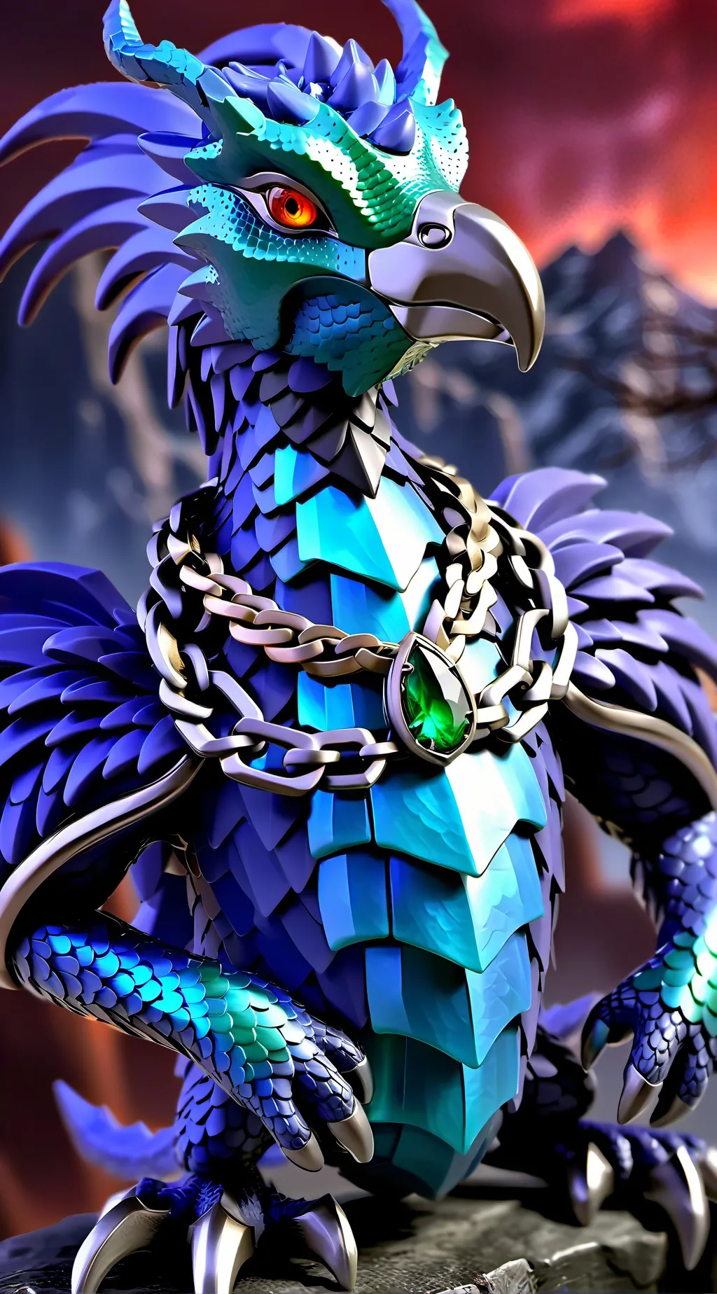 ai character: Toucan background