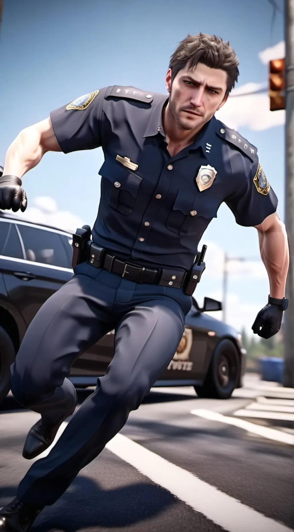 ai character: This is america  background