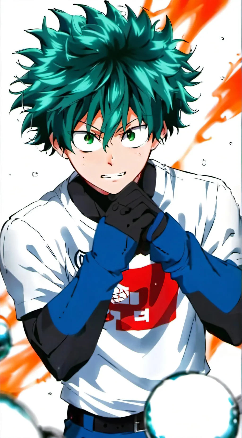 ai character: deku/bakugo  background