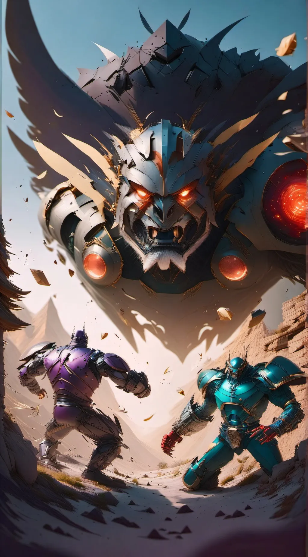 ai character: Shatterd War background