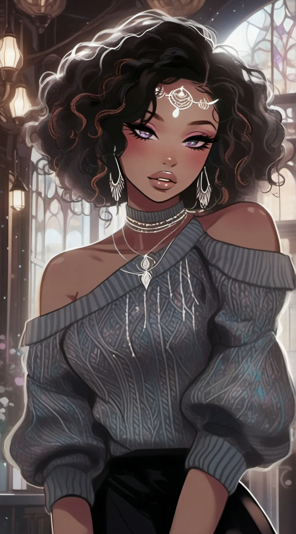 ai character: Aurora background