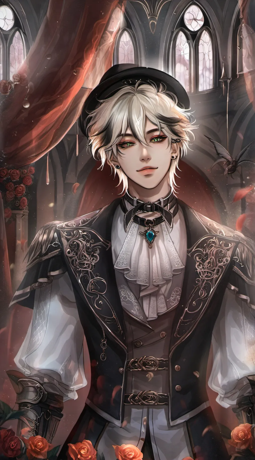 ai character: 😑kãî background