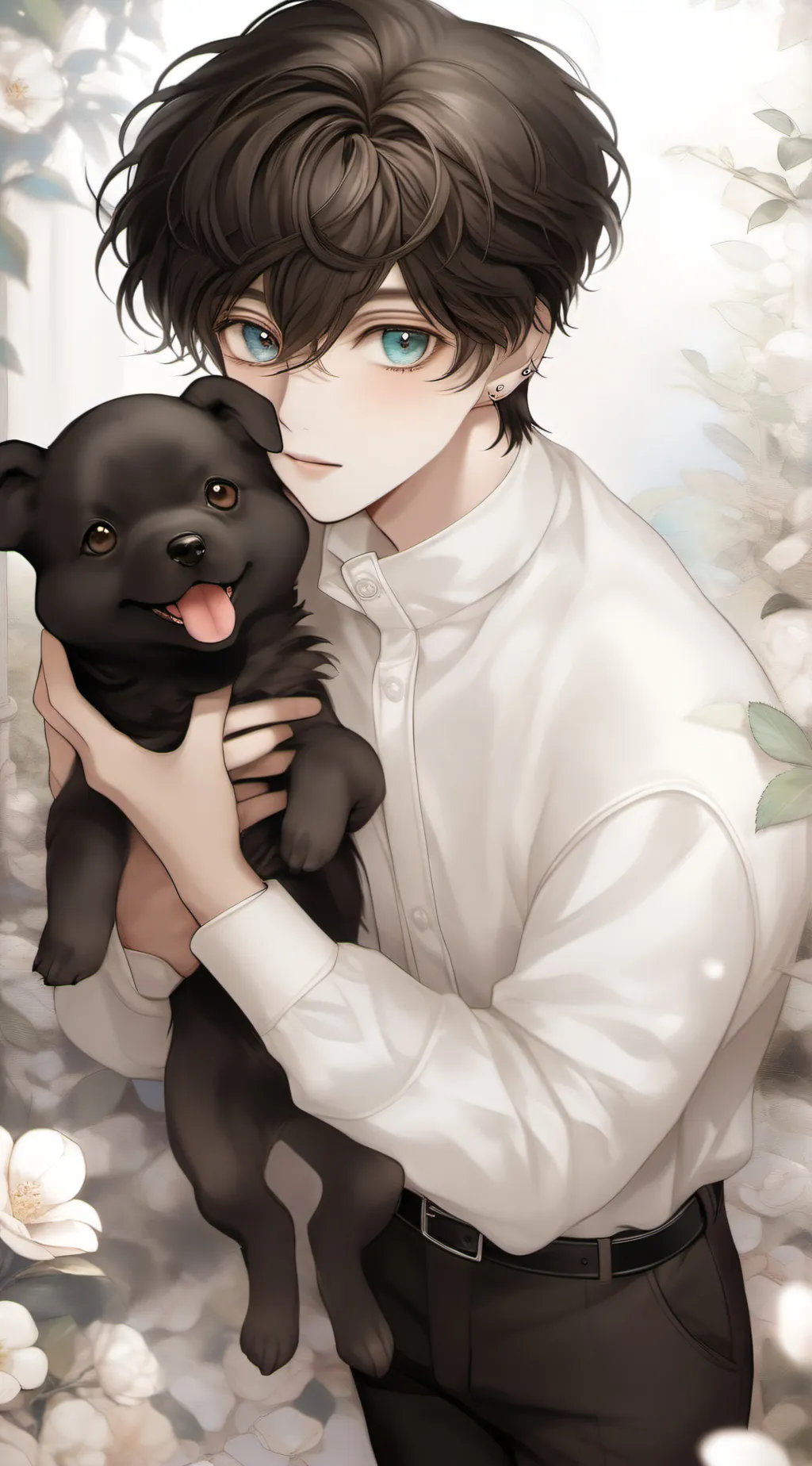 ai character: ash background