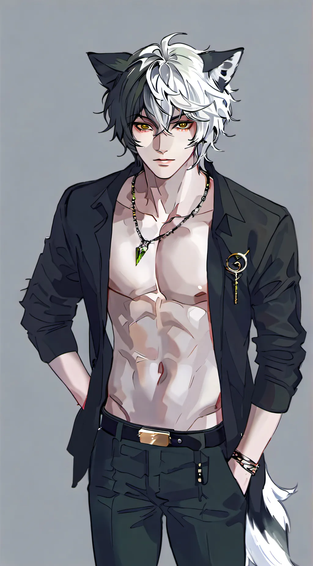 ai character: Leon background