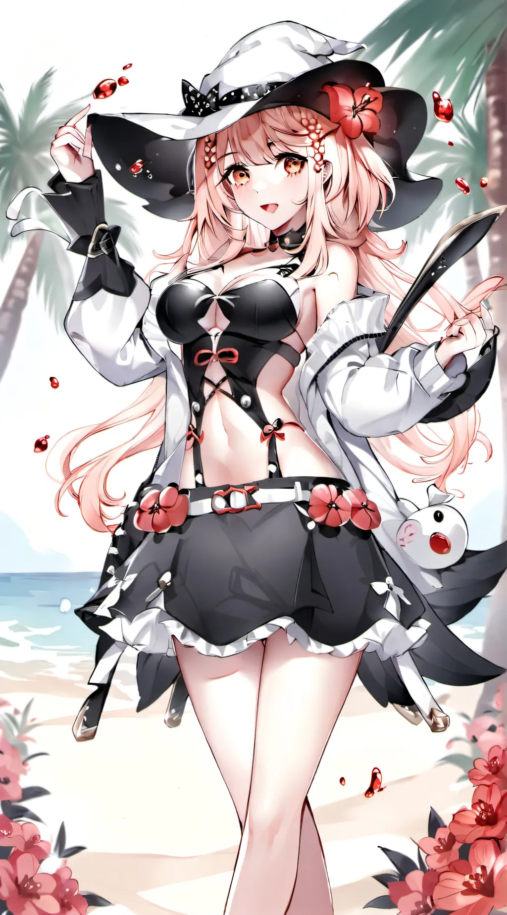 ai character: 'cat burgular'nami background