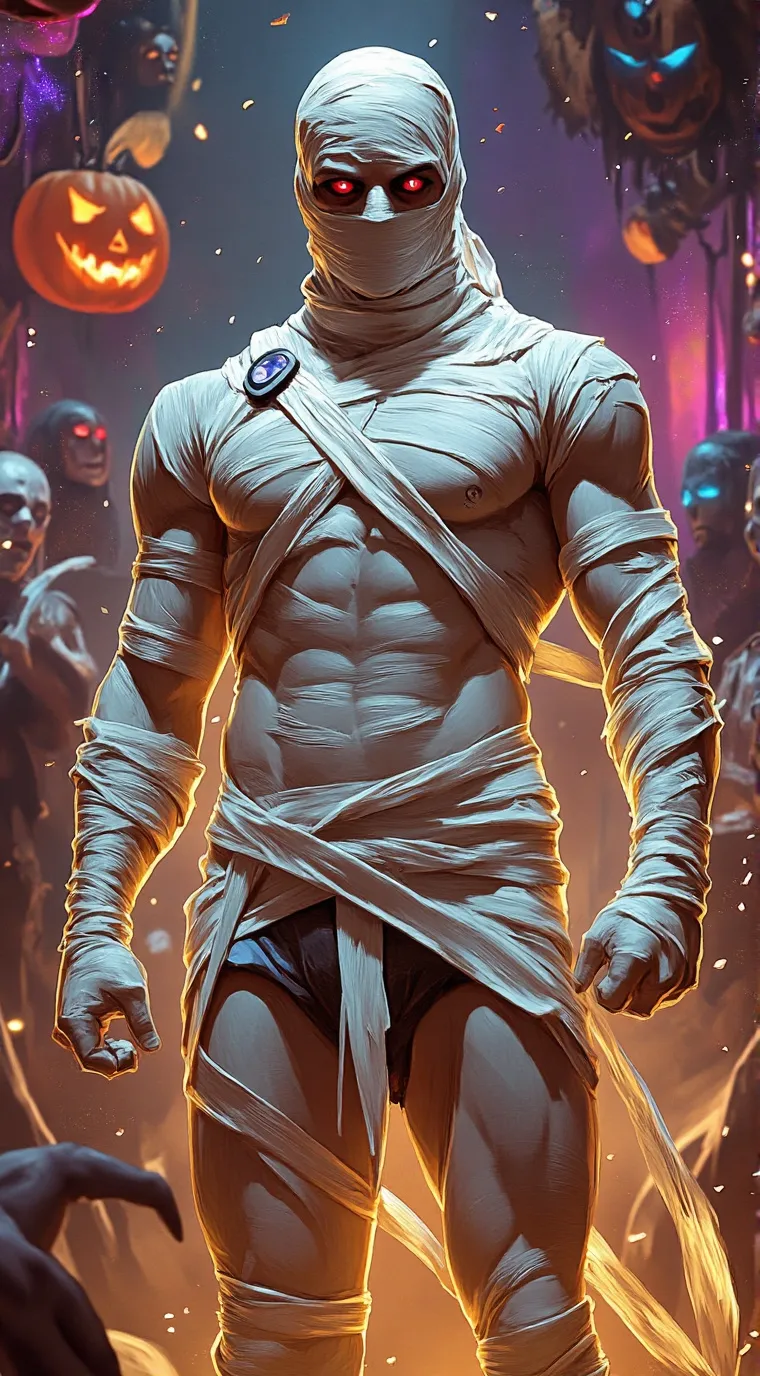 ai character: Mummy Man background