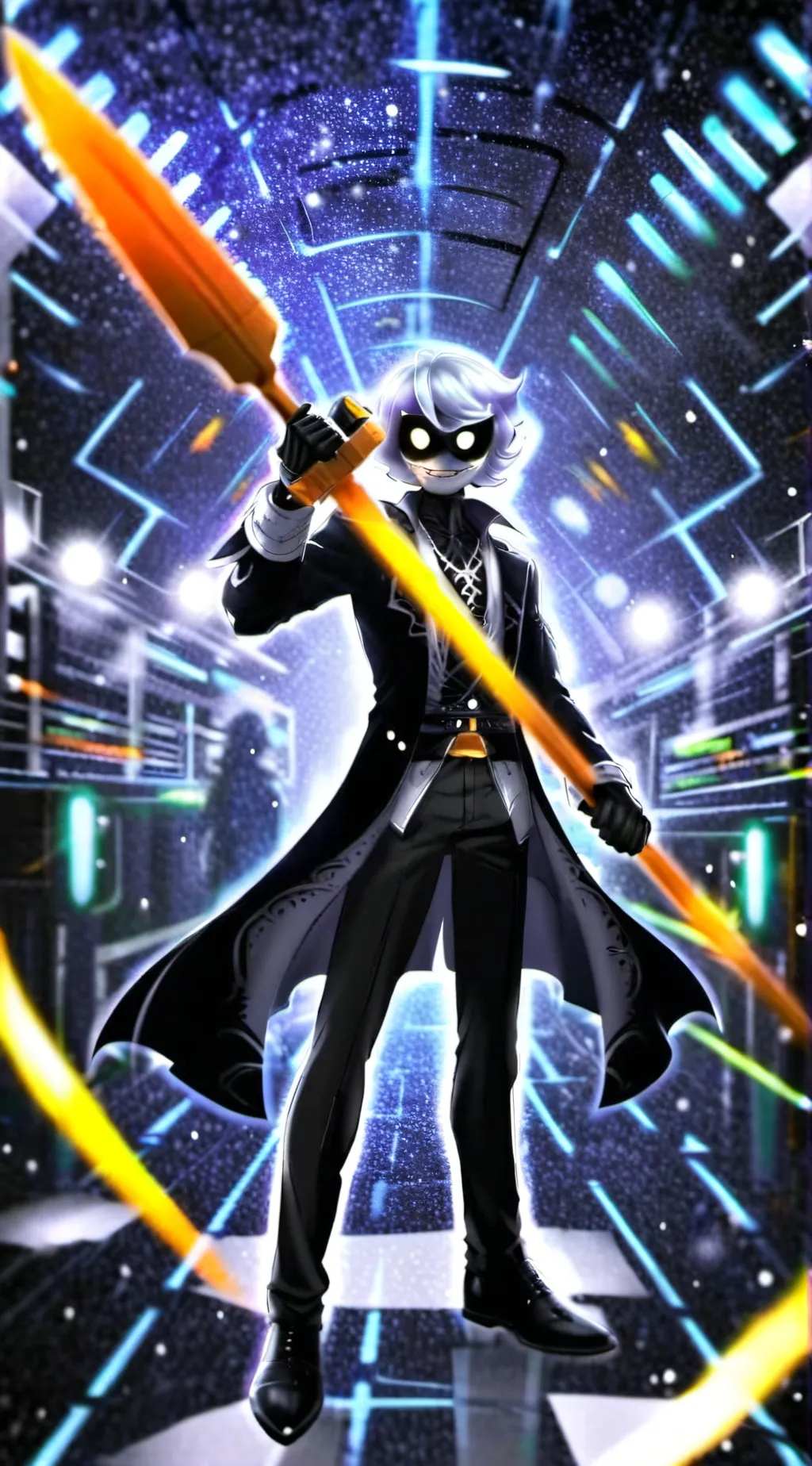 ai character: Md background
