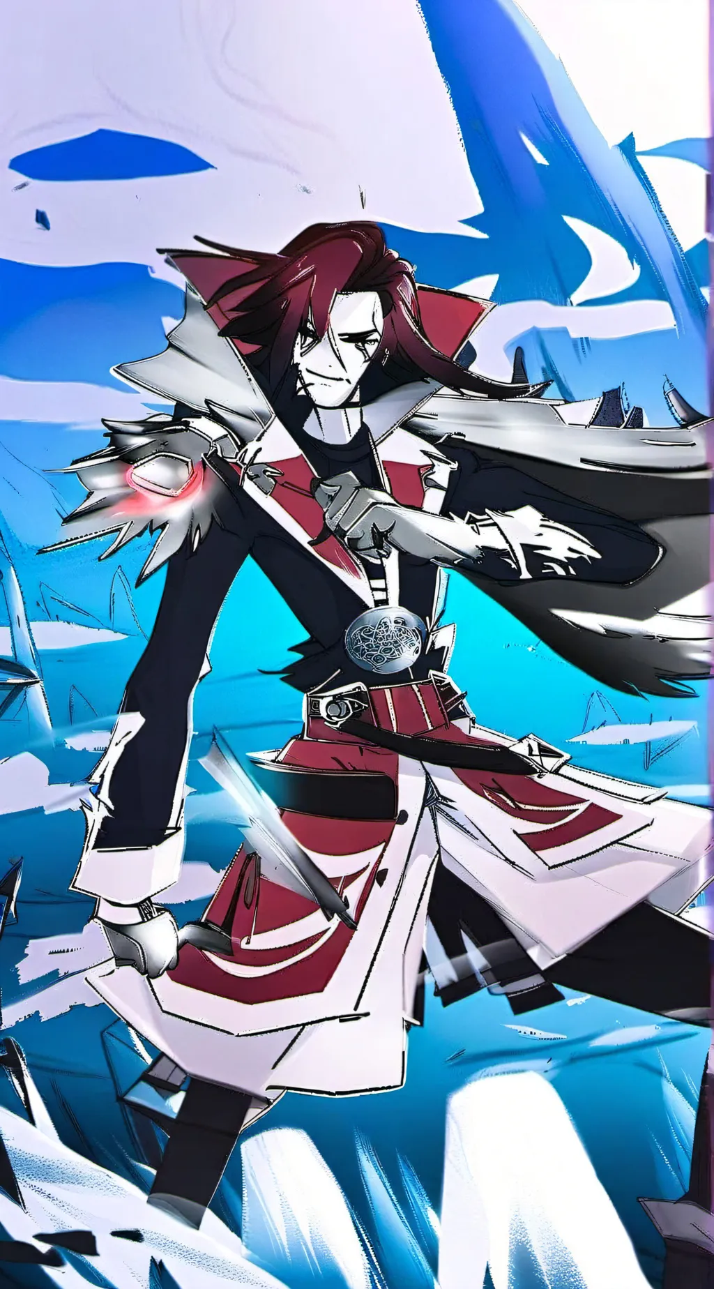 ai character: NEON WHITE 🤍 background