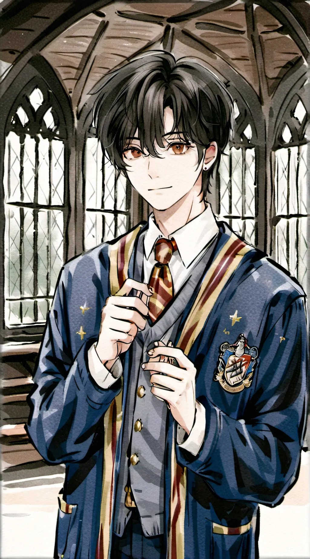 ai character: hogwarts  background