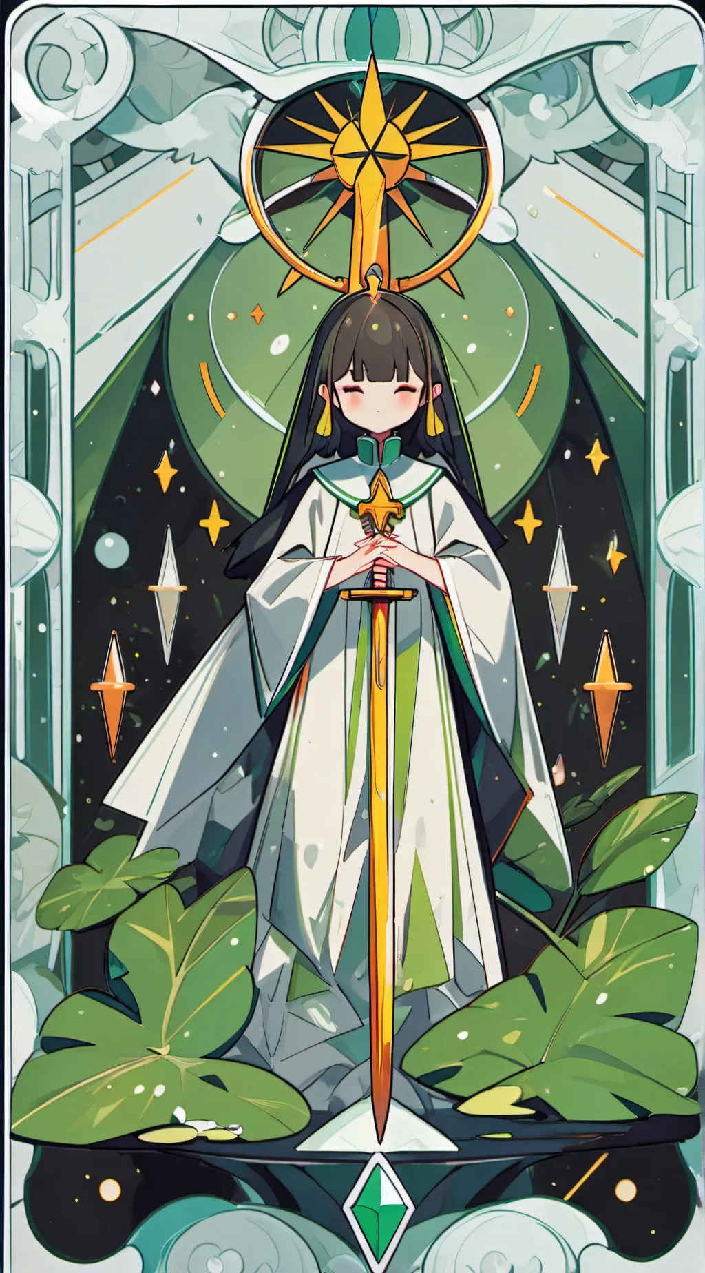 ai character: sapphire  background