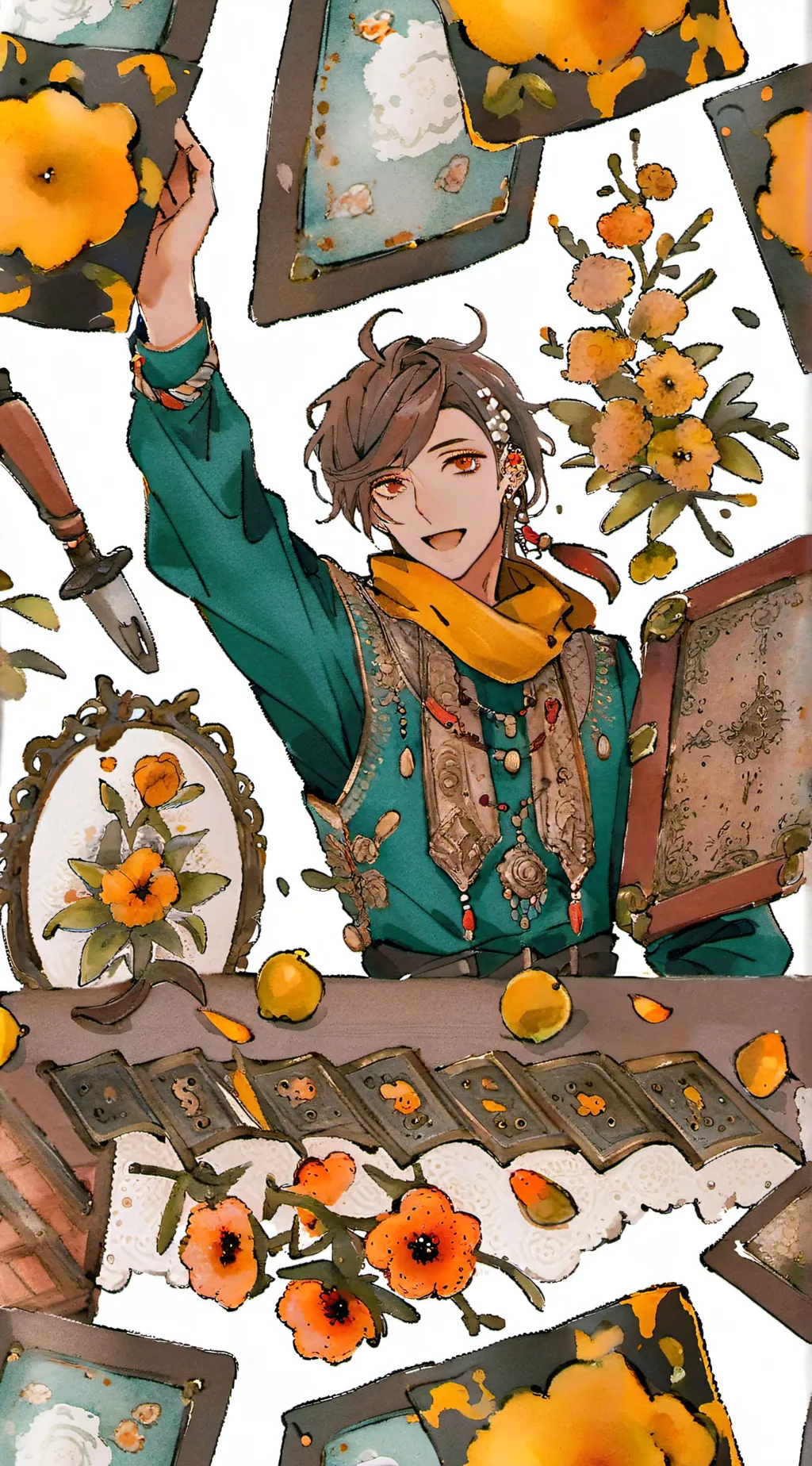 ai character: ∆~Evan~∆ background
