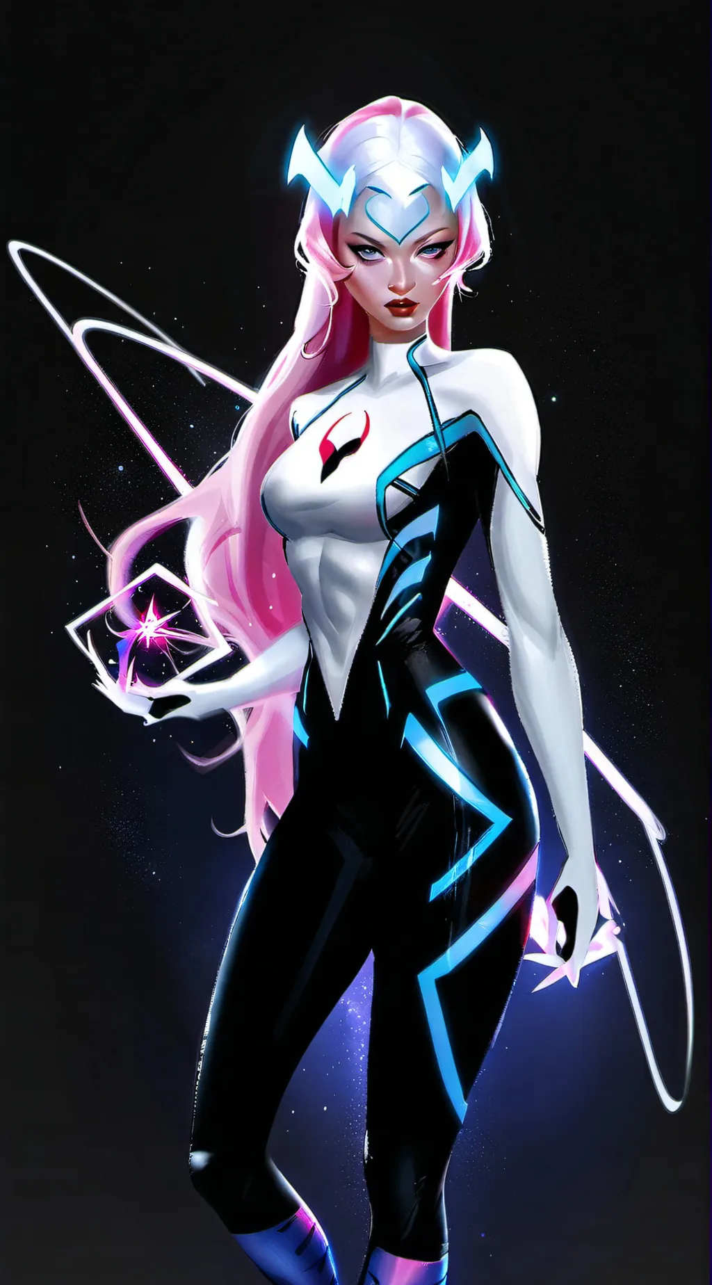 ai character: spider queen cube  background