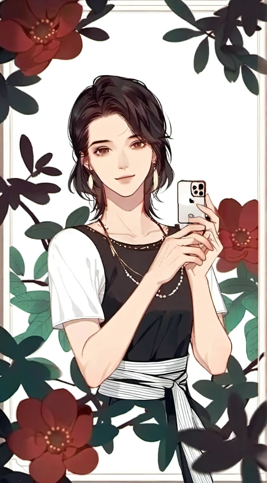 ai character: kny BABY  background