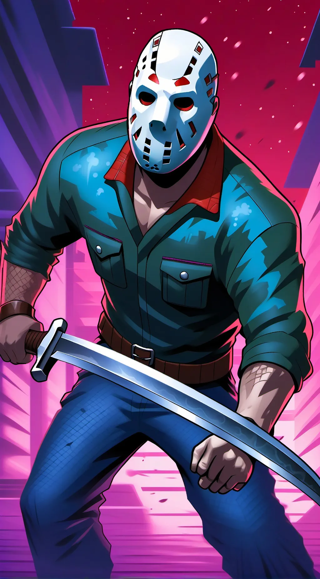 ai character: jason Voorhees  background