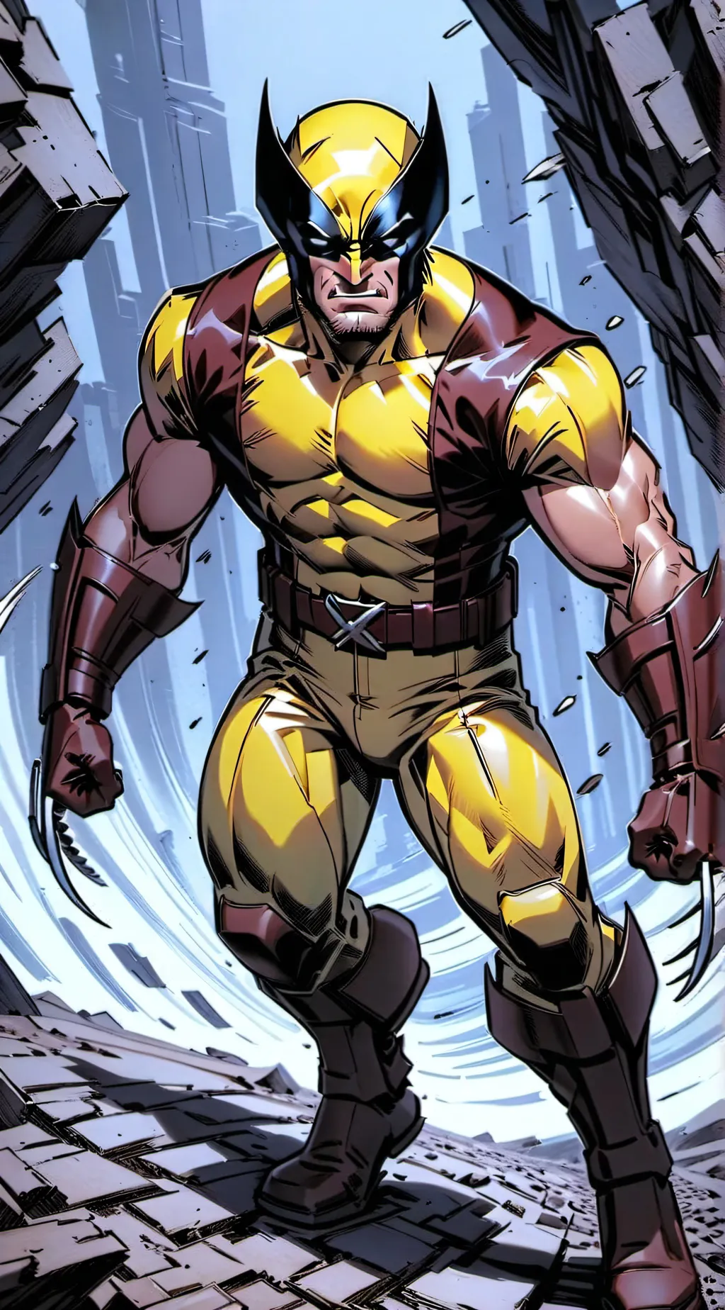 ai character: wolverine  background