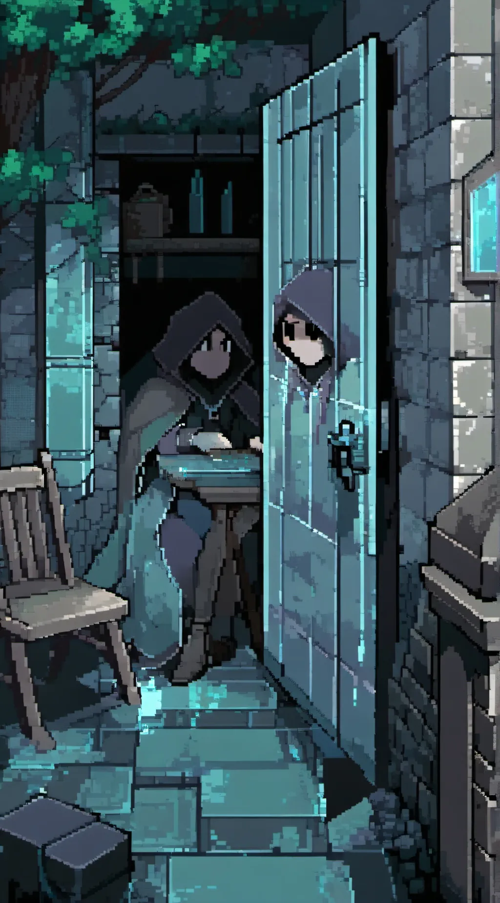 ai character: Ws10 and her fried background