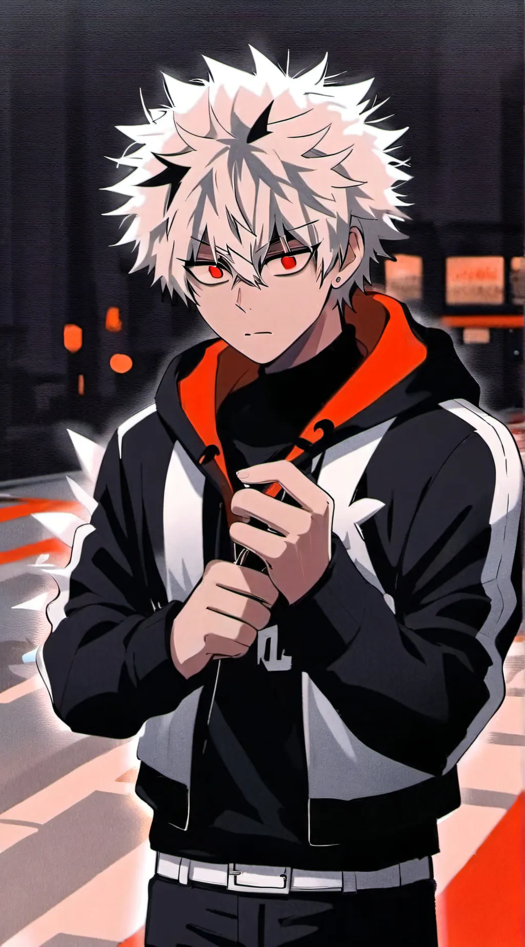 ai character: bakugo  background