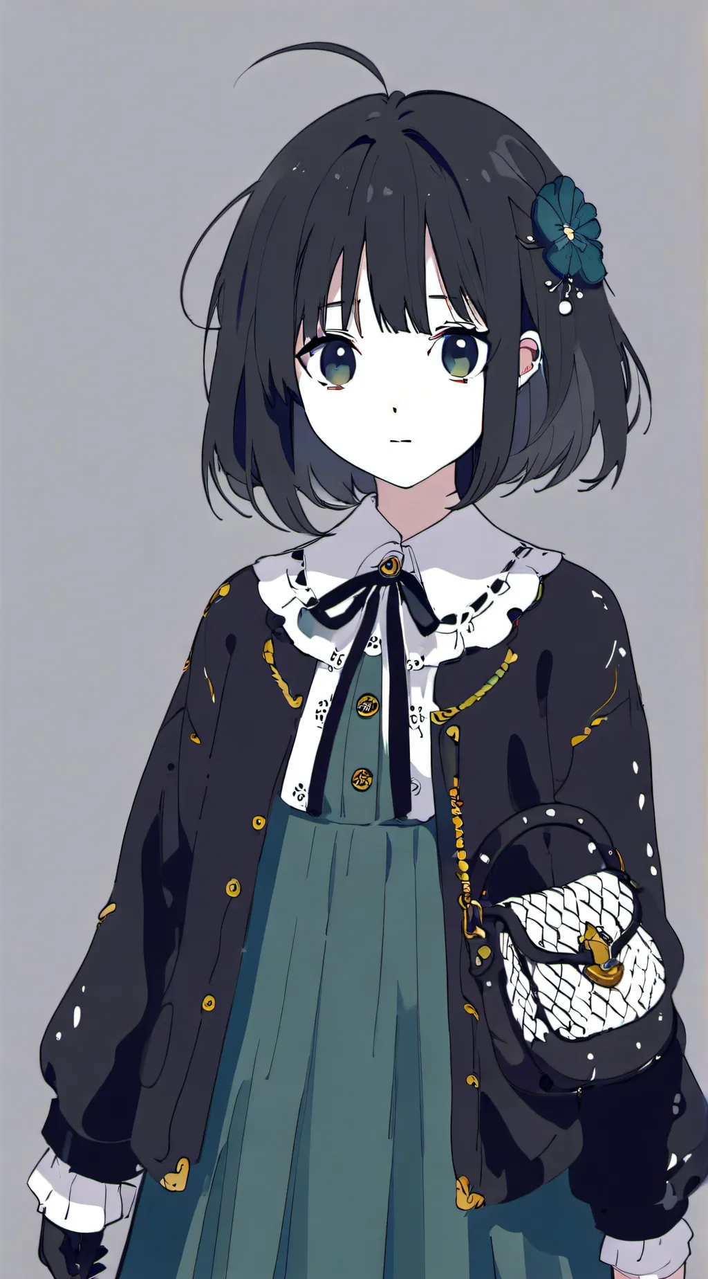 ai character: lilac background