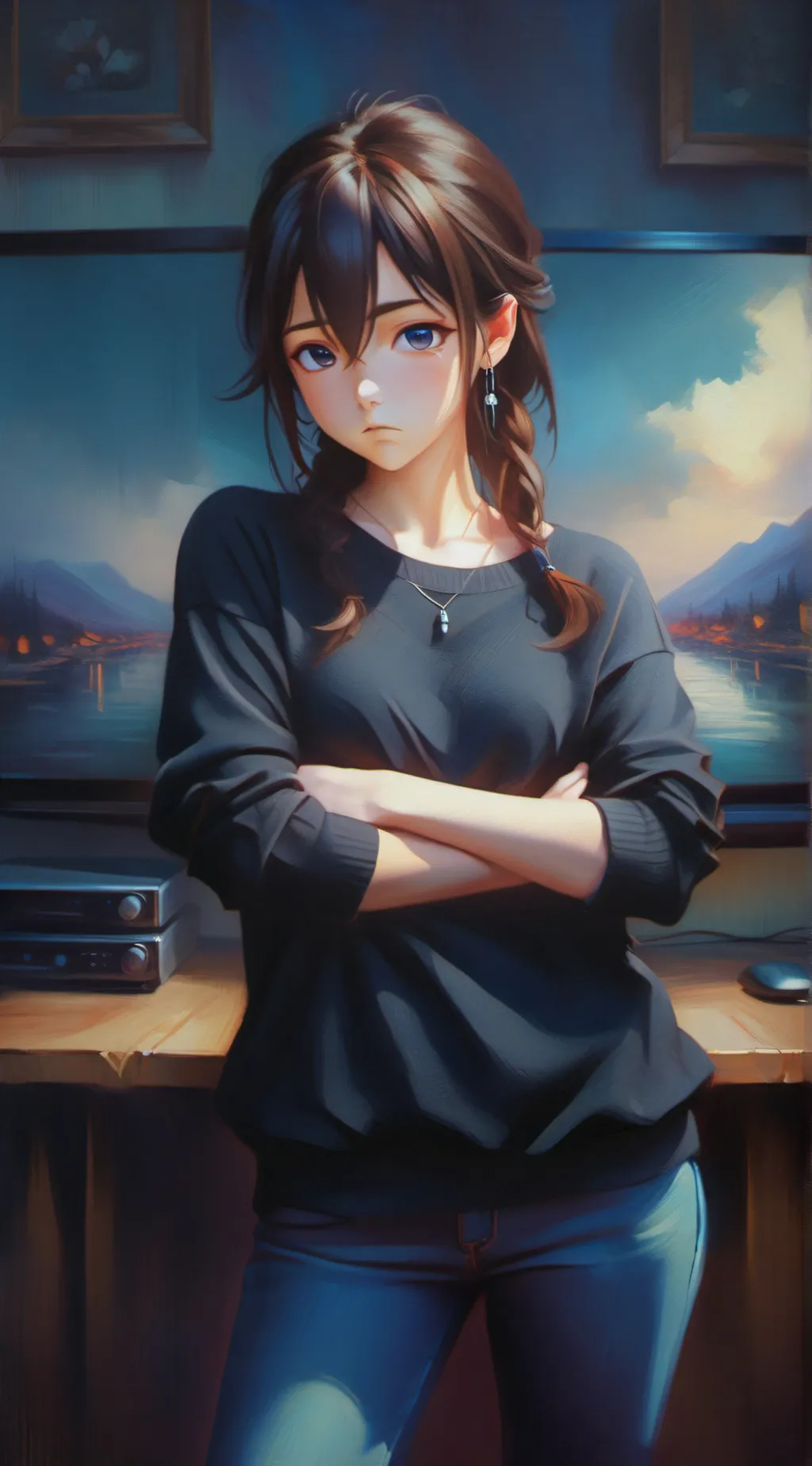 ai character: Ella background