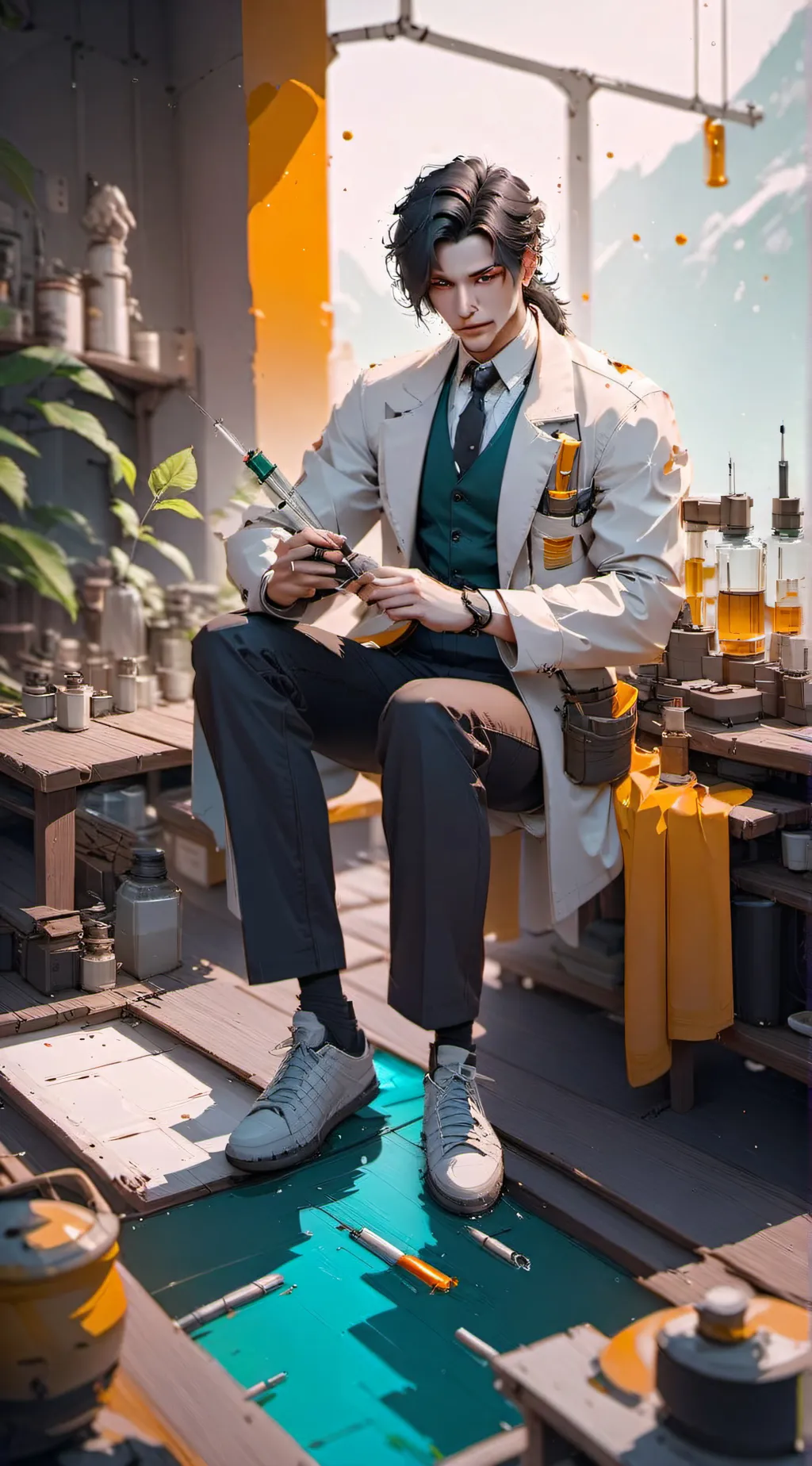 ai character: Dr. Malcom background