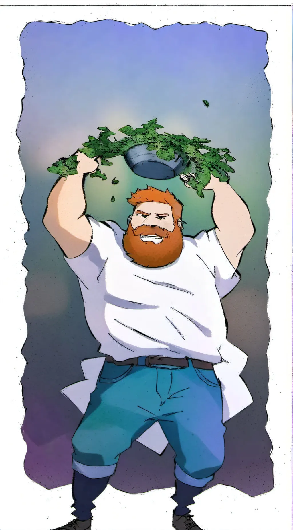 ai character: Crazy Dave (PvZ) background