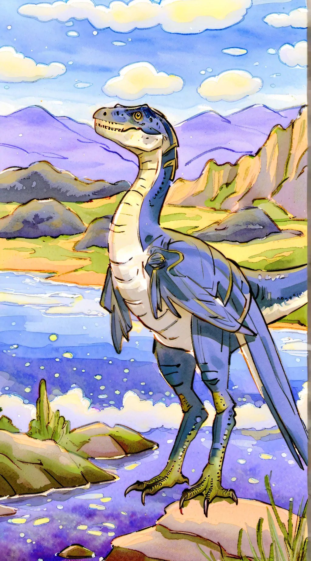 ai character: VELOCIRAPTOR background