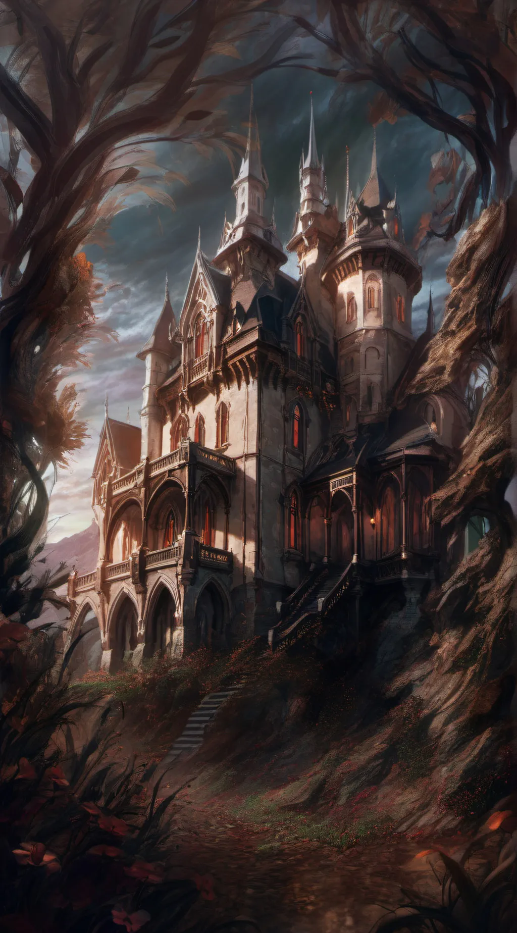 ai character: Hogwarts (x3) background
