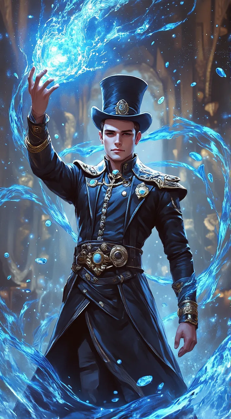 ai character: mr tophat  background