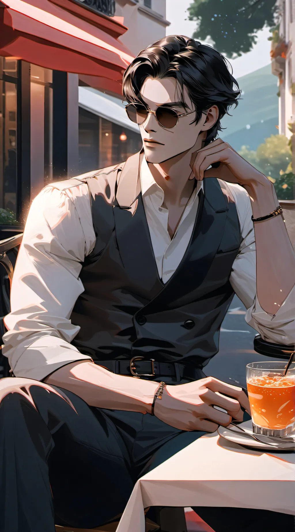 ai character: 约会模拟器 background