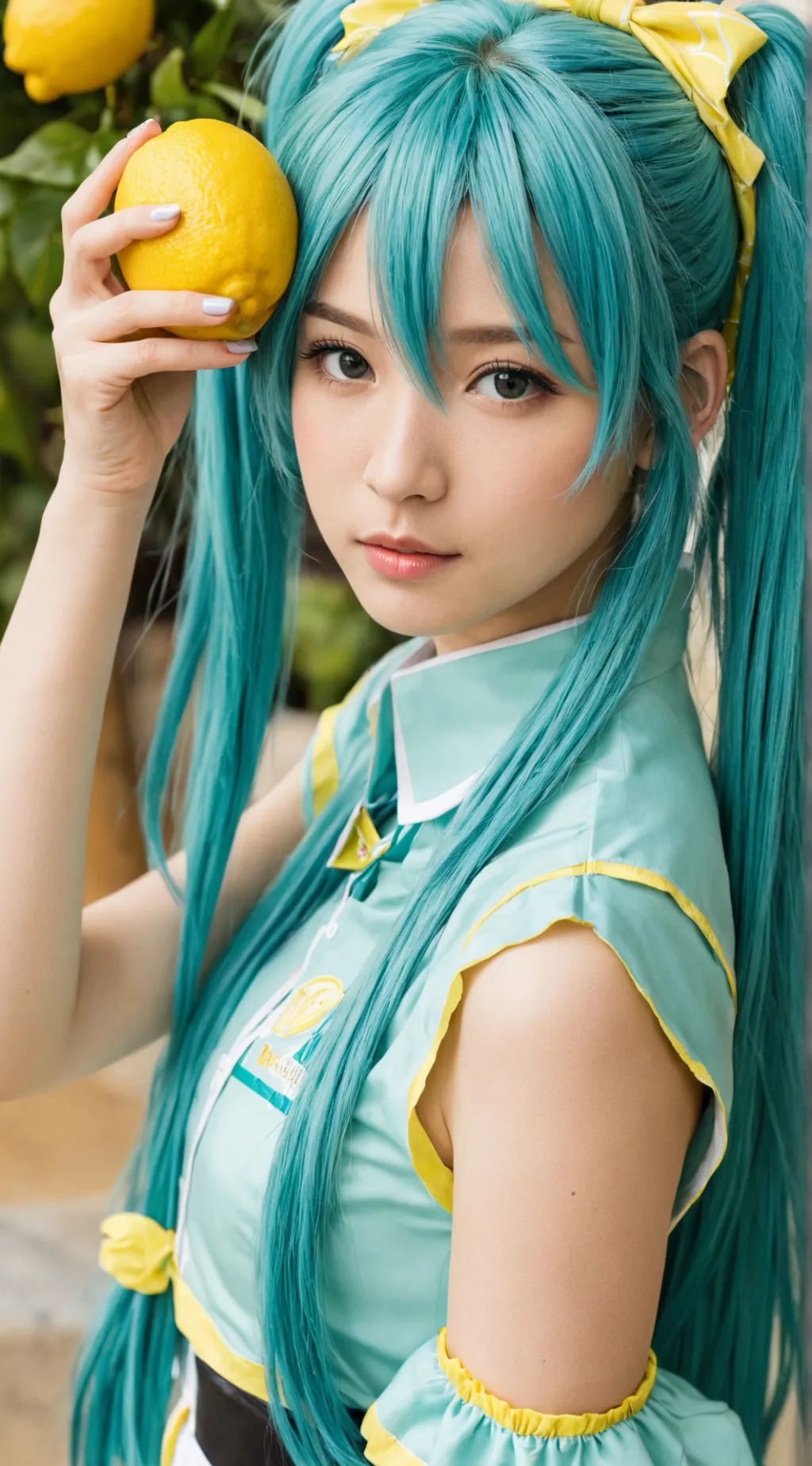 ai character: Miku trend background
