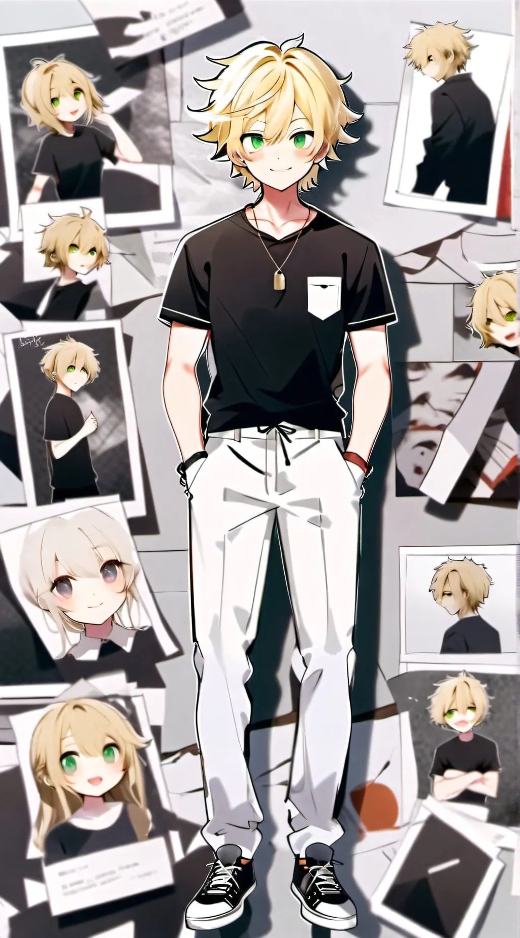 ai character: Katsuki Bakugou  background