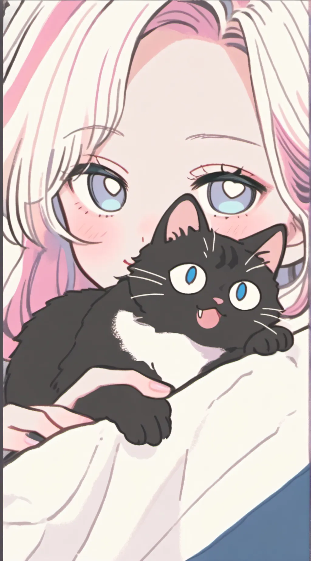 ai character: MemeMaster Meowing background