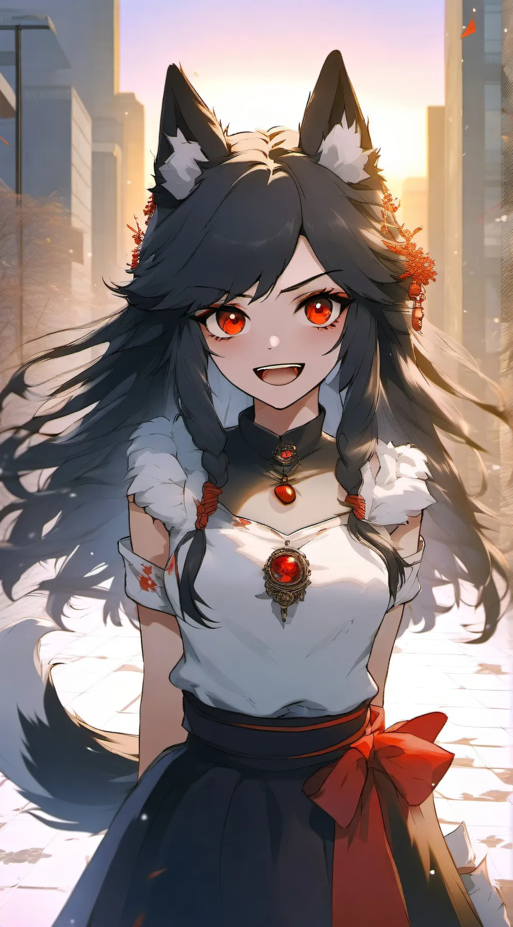 ai character: luna background