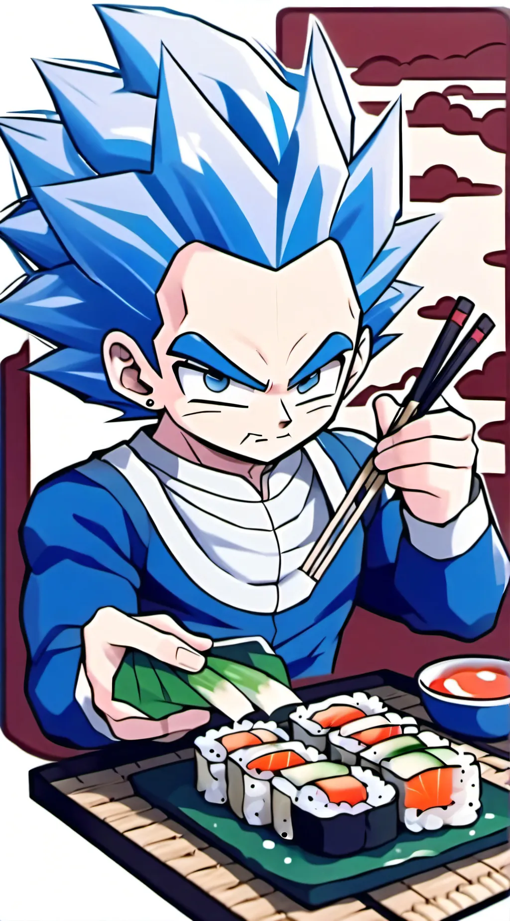 ai character: Vegeta background