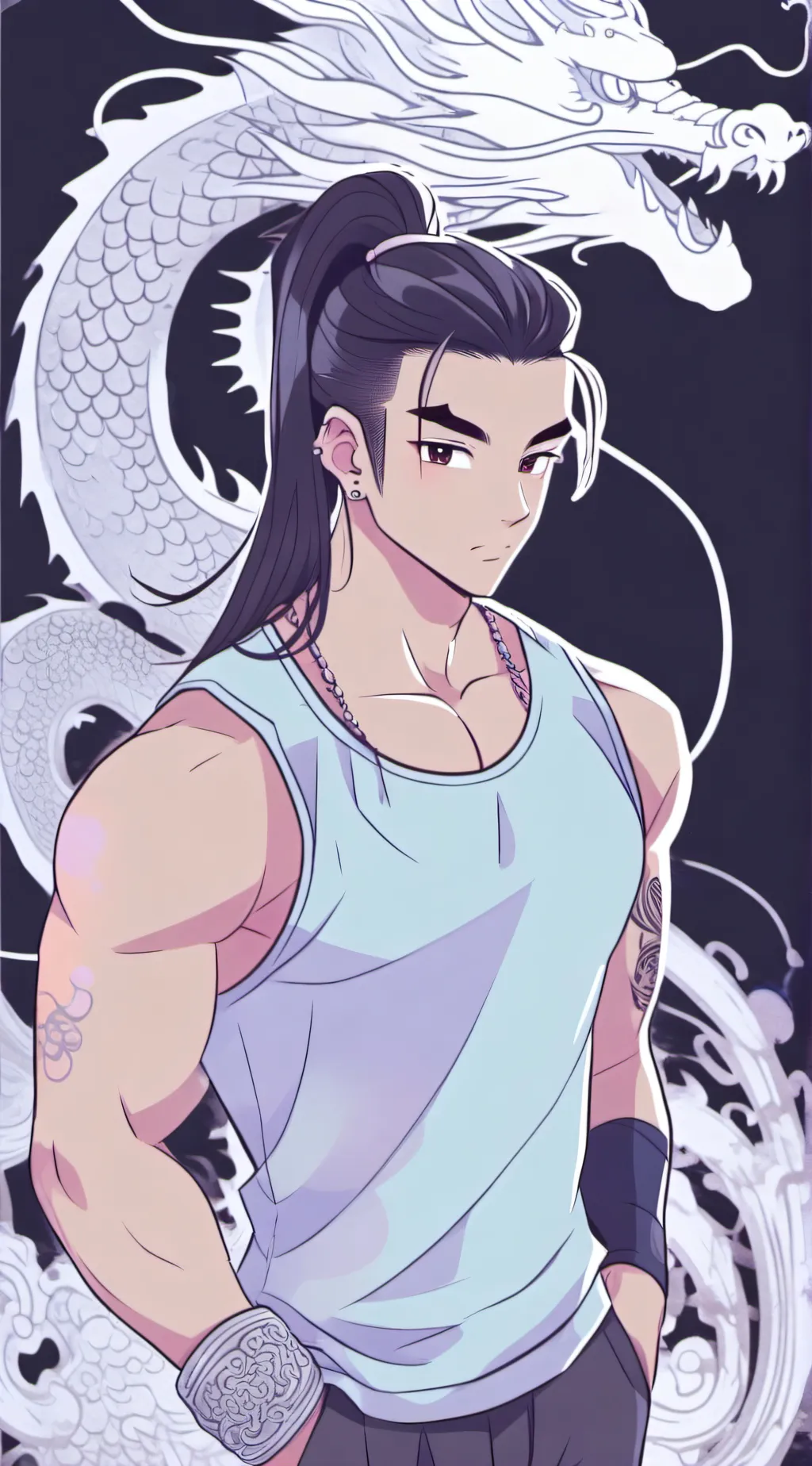 ai character: 洛川 background