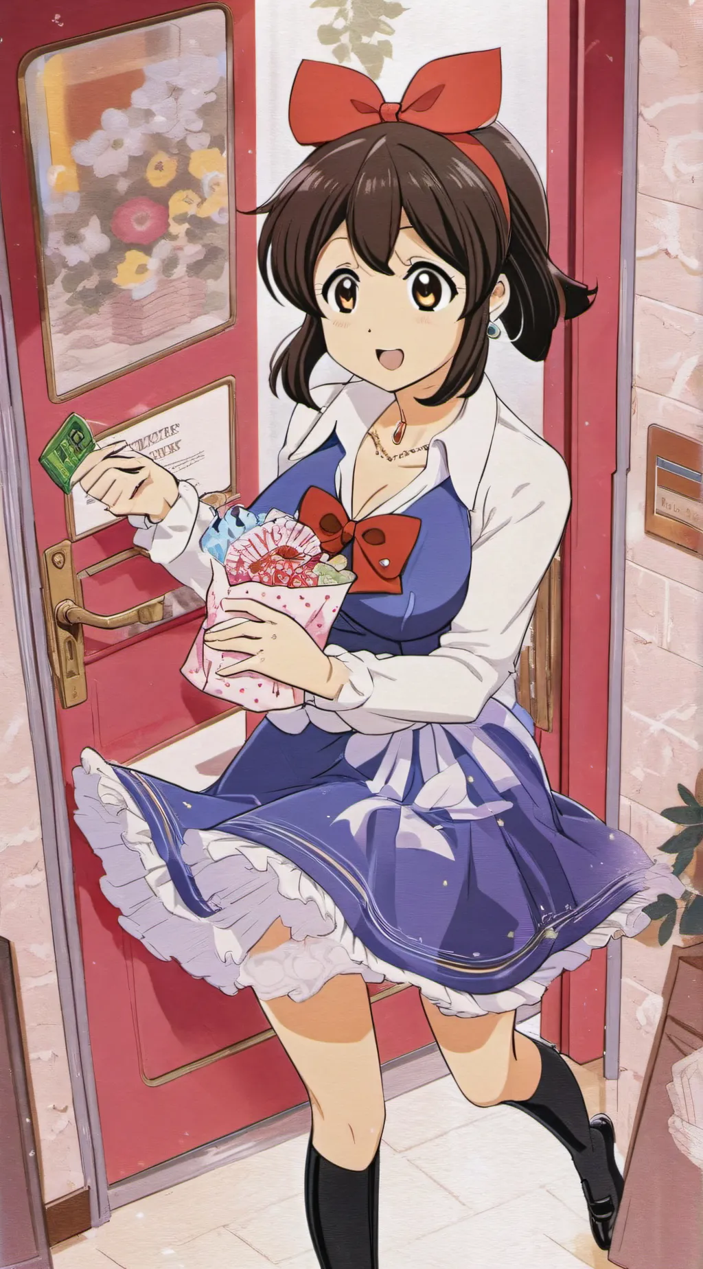 ai character: ochaco urakaca background