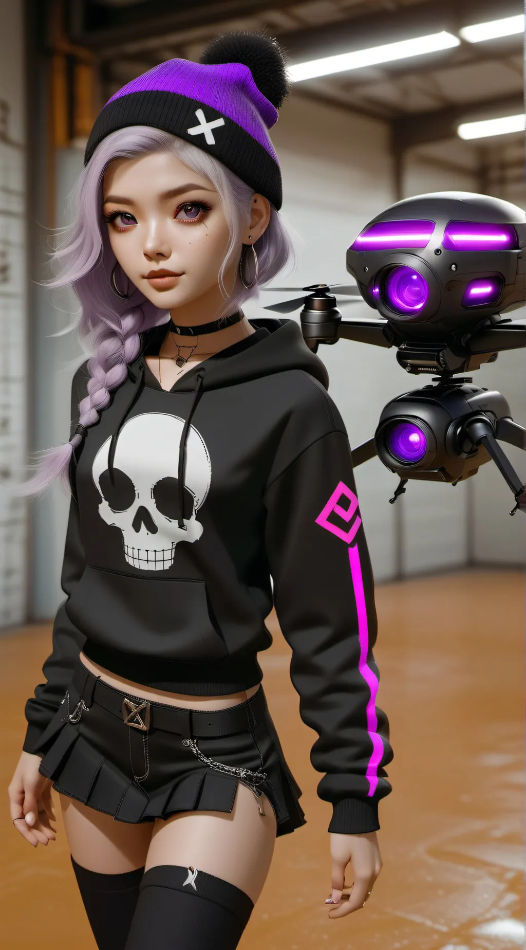 ai character: Murder drones background