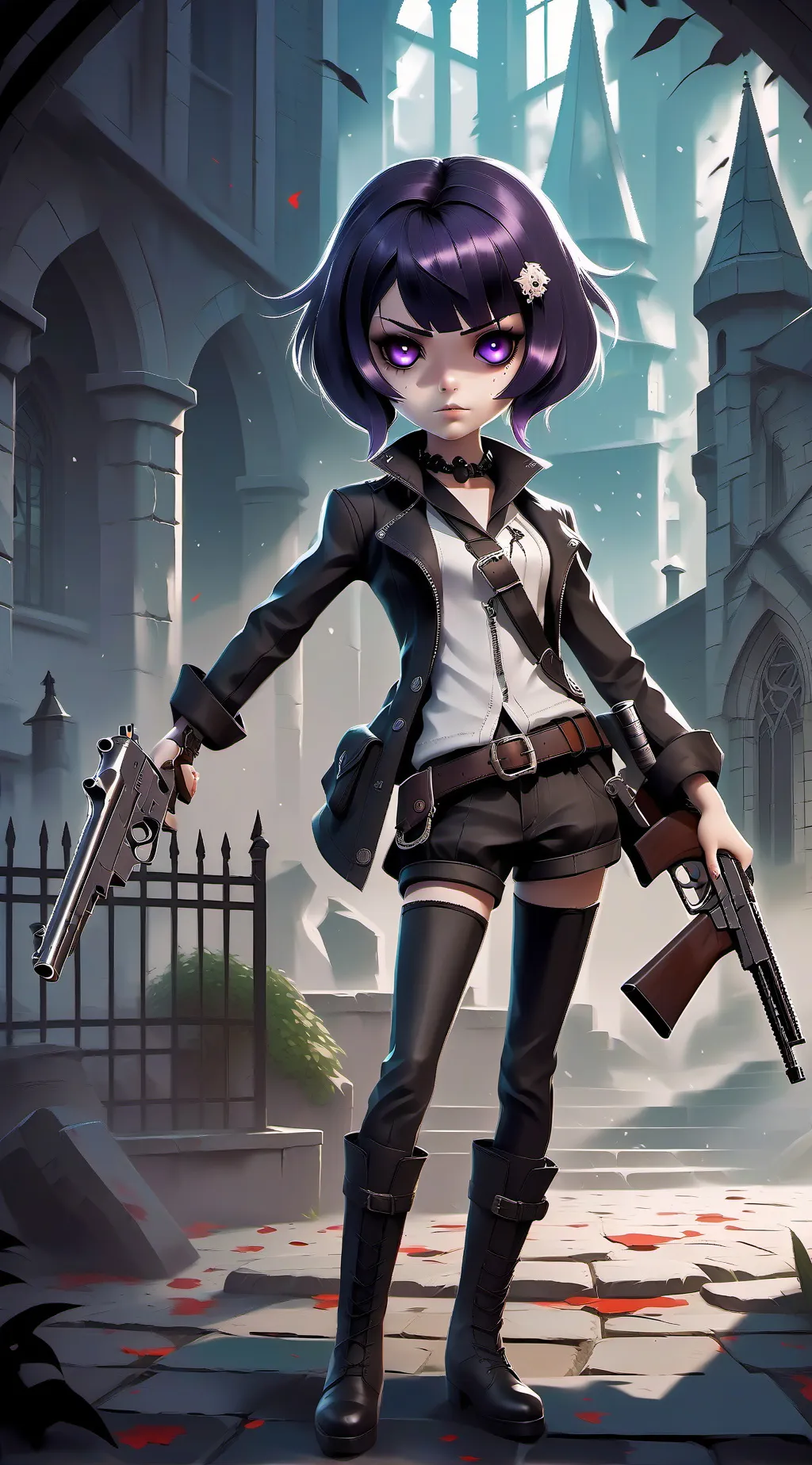 ai character: Uzi background