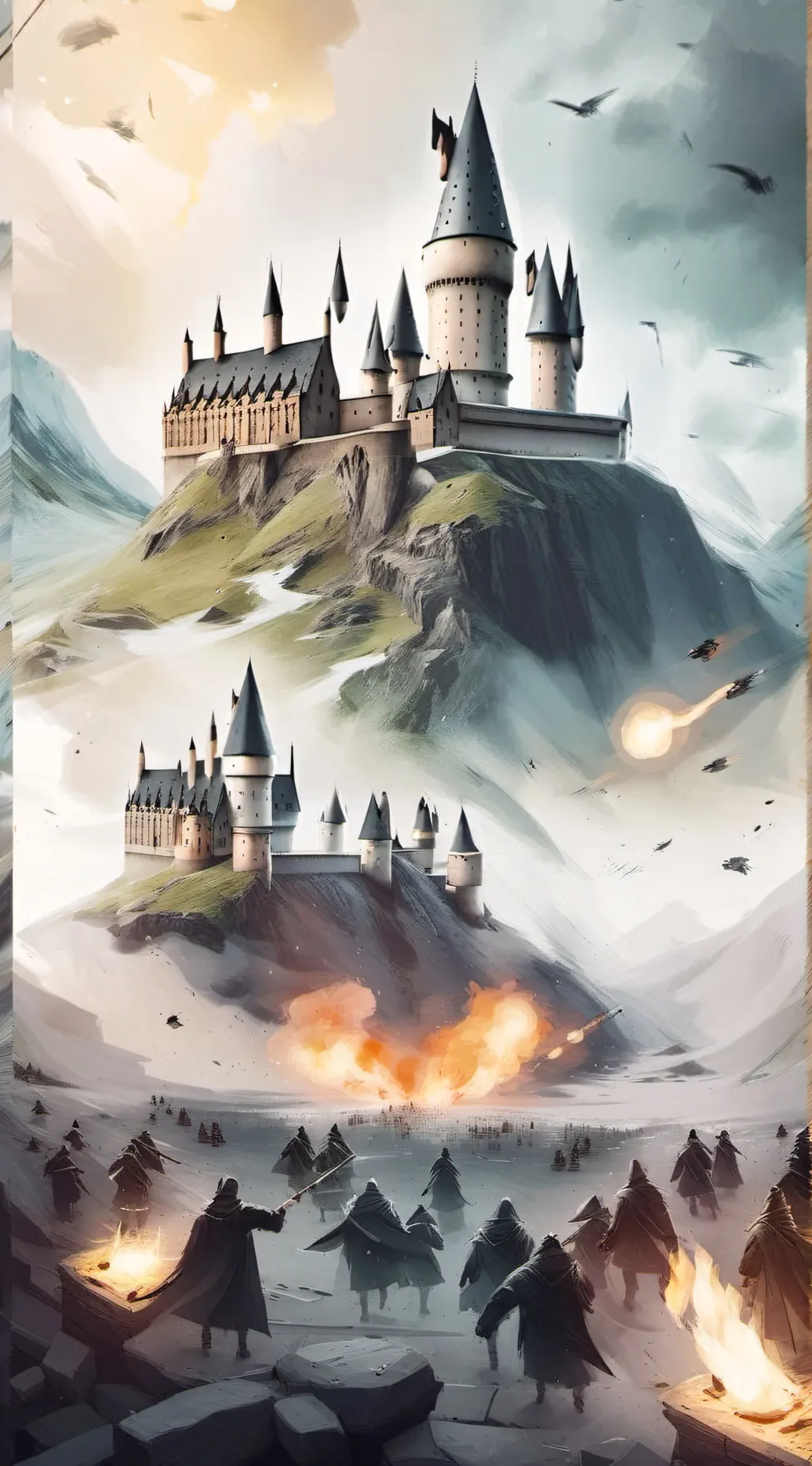 ai character: End of Grindelwald background