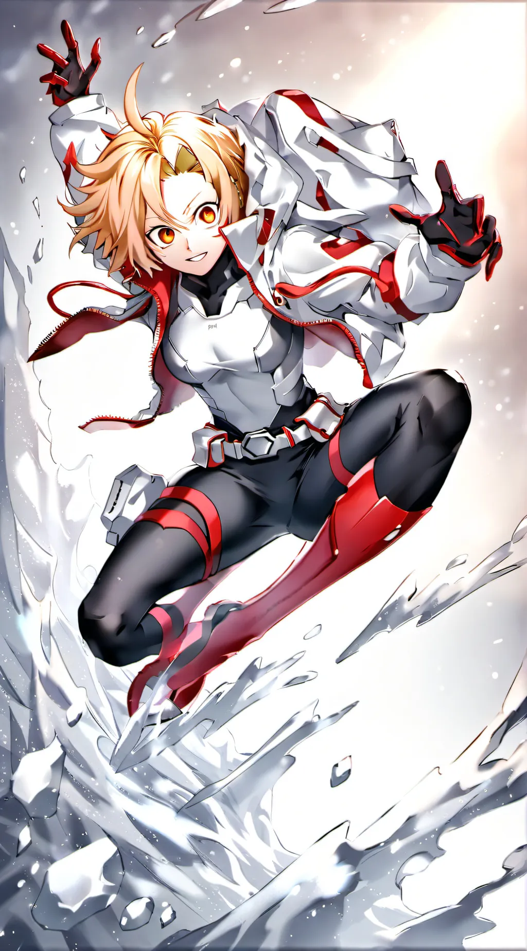 ai character: Mha fight background