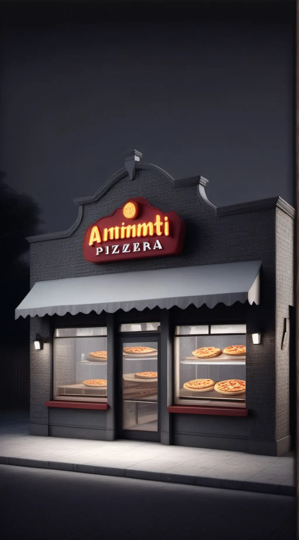 ai character: make a pizzeria background