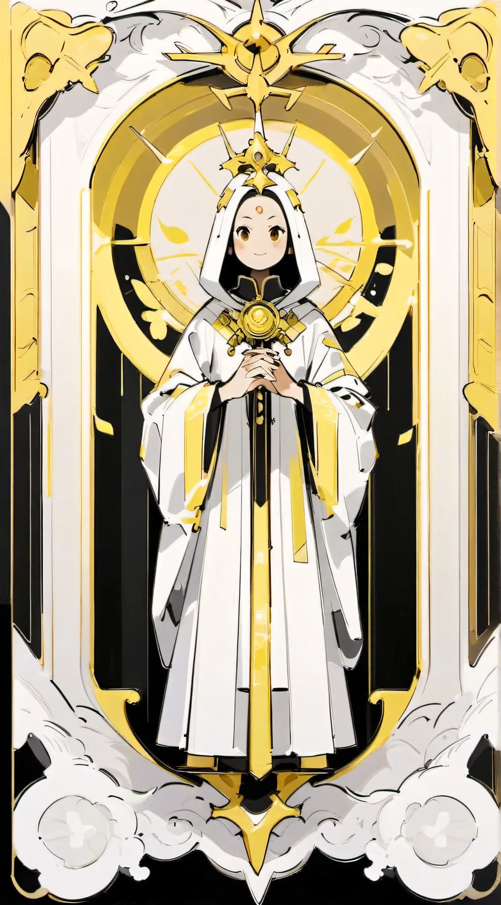 ai character: Fpe heavenly au background