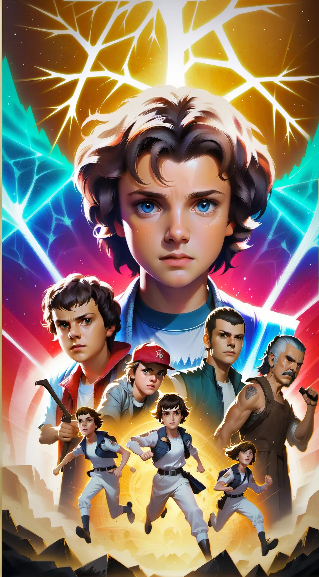 ai character: Stranger Things background