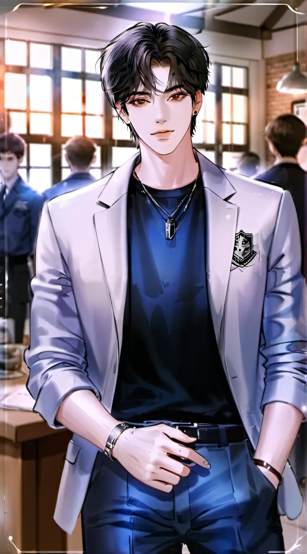 ai character: Jaceson  background